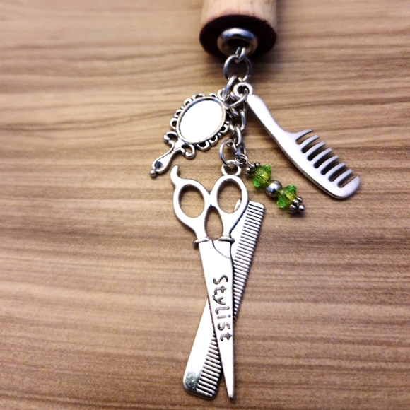 BOGO-Upcycled Wine Cork Key Chain or Purse Charm- 2 for 1 - Pick Which 2. - Picture 12 of 16